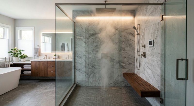 Granite Shower Installation in Berks County, PA